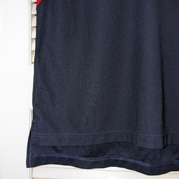 Cooperstown Dreams Park Men's LG Polo Shirt Blue Red Baseball Authentic MLB - Picture 9 of 10